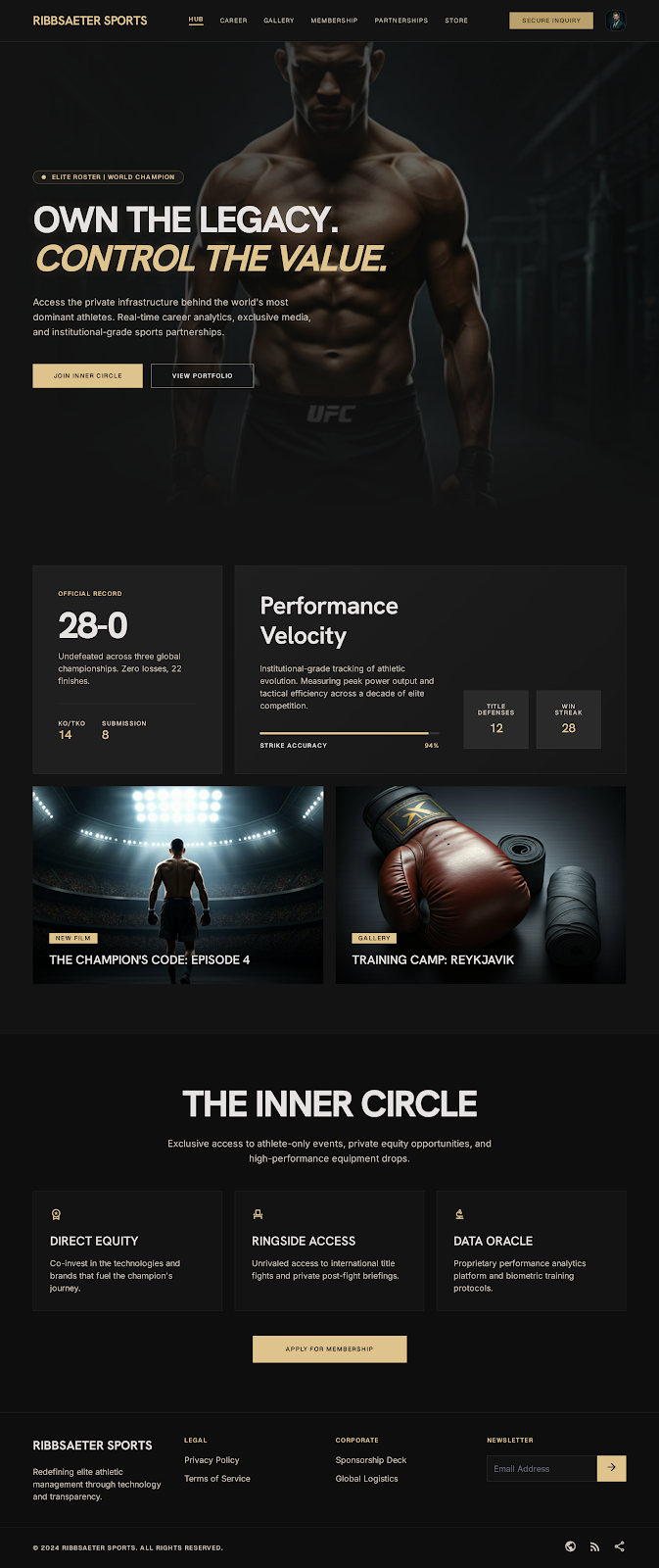 MMA Athlete Platform Hub Home screenshot