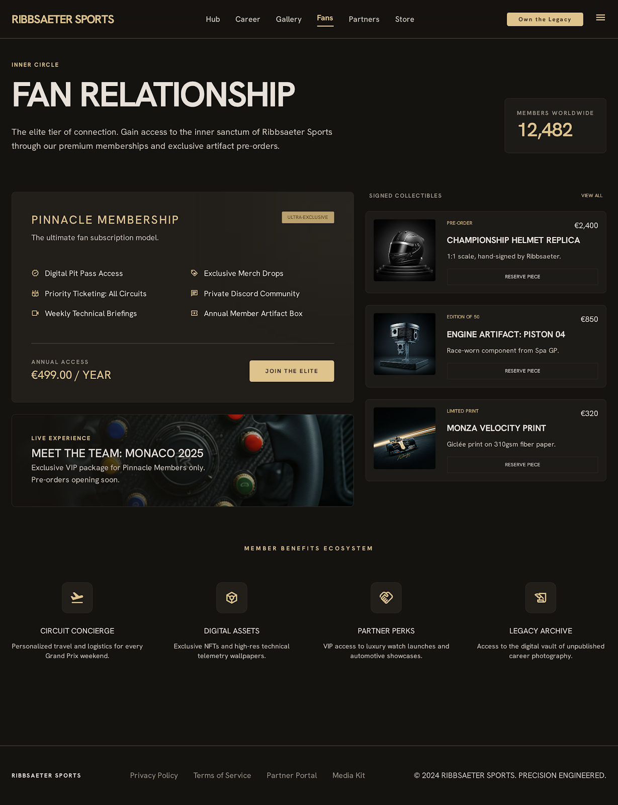 MMA Commercial Sponsor Hub Fan Relationship screenshot